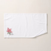 Poinsettias Bath Towel Set Bad Handdoek (Handdoek)