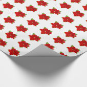 Poinsettias Cadeaupapier (Hoek)