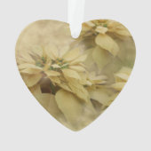 Poinsettias couleur crème Art numérique acrylique (dos)