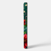 Poinsettia's en levendige hulstbessen Case-Mate iPhone case (Achterkant / Links)