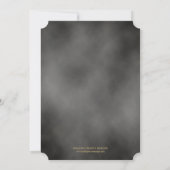 Poinsettias | Lantaarns Monogram Kerstfeest Kaart (Achterkant)