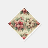  Poinsettias op Linnen Decoupage servetten (Hoek)