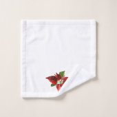 Poinsettias rouges (Gant de toilette)