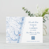 Point Agréable New Jersey Carte Mariage élégant (Debout devant)