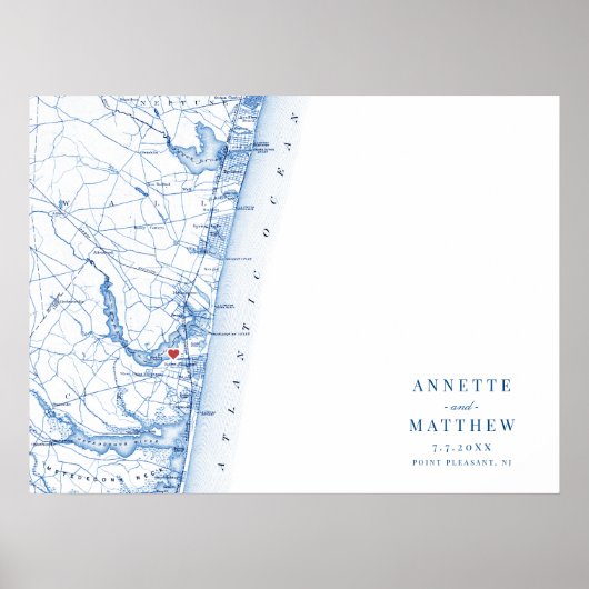 Point Agréable NJ Carte Mariage Poster du livre d' (Devant)