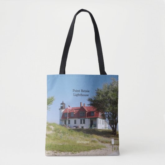Point Betsie Lighthouse over canvas tas (Voorkant)