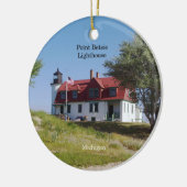 Point Betsie-vuurtoren Keramisch Ornament (Links)
