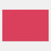 point blanc sur feuilles papier d'emballage motif  (Devant 3)