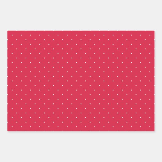 point blanc sur feuilles papier d'emballage motif  (Devant 3)