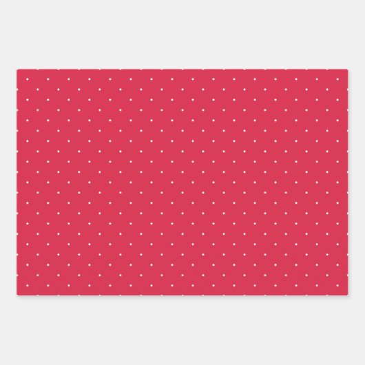 point blanc sur feuilles papier d'emballage motif  (Devant)