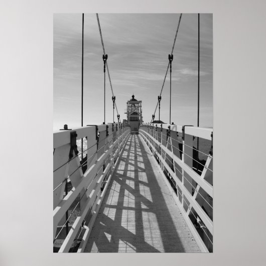 Point Bonita Lighthouse, San Fransisco, B&W Poster (Voorkant)