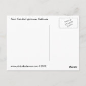 Point Cabrillo Lighthouse, Californië Briefkaart (Achterkant)
