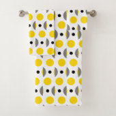 Point circulaire gris jaune moderne (En situation)