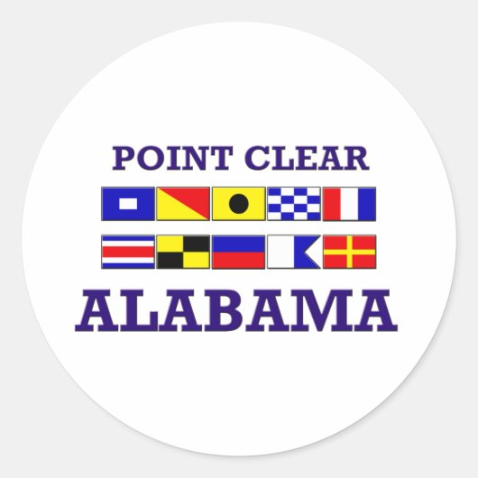 Point Clear Flagers Sticker (Voorkant)