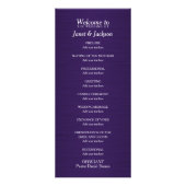 Point Confetti violet et argent - Programme de mar (Dos)