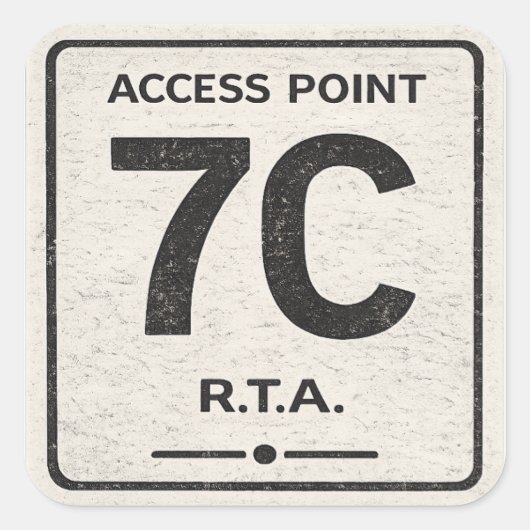 Point d'accès R.T.A. 7C Autocollant d'infrastructu (Devant)