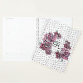 Point d'aquarelle rose rouge Femmes Planificateur (Devant avec enveloppe)