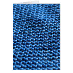 Point de jarretière dans le bleu