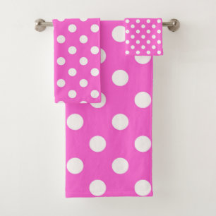 Point de Pois rose et blanc chaud
