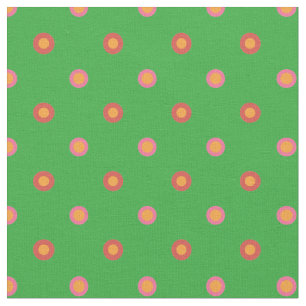 Point de polka d'art populaire sur le tissu fait