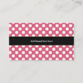 Point de polka et carte de visite doux de (Dos)
