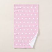 Point de polka rose (Serviette à main)