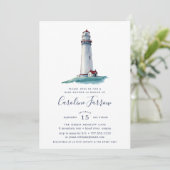 Point de repère | Invitation Baby shower (Debout devant)