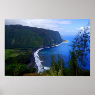 Point de vue de Waipio Valley, Hawaï, Impression