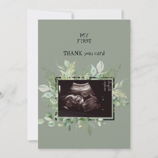 Point de vue Merci bébé de l'échographie (Devant)