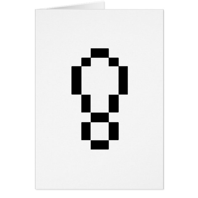 point d'exclamation à 8 bits (Devant)