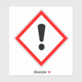 Point d'exclamation - Étiquette GHS (Feuille)