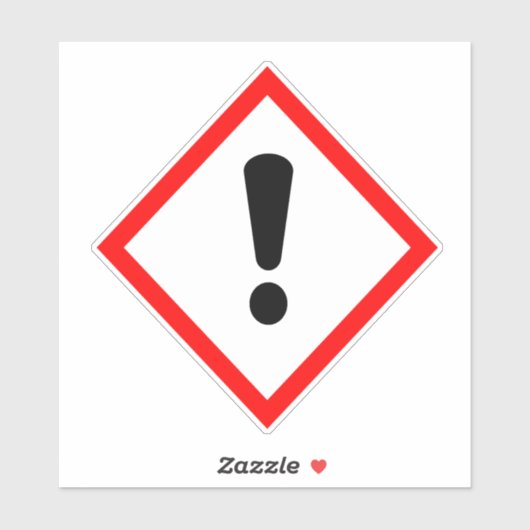 Point d'exclamation - Étiquette GHS (Feuille)