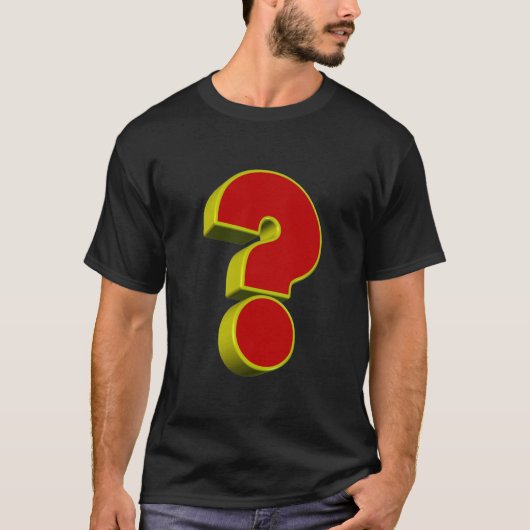Point d'interrogation T-shirt 3D (Devant)