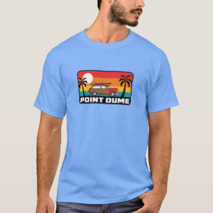Point Dume Californië surfen houten surfplank surf T-shirt