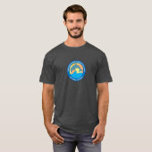 Point Fermin Elementary School Logo Grey Mannen T-shirt (Voorkant volledig)