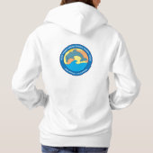 Point Fermin Elementary School Logo Womens White Hoodie (Achterkant)