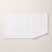 Point, gris pâle (Serviette à main)