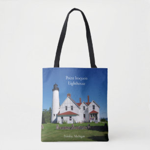 Point Iroquois Lighthouse over canvas tas