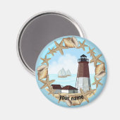 Point Judith Lighthouse magneet (Voorkant / Achterkant)