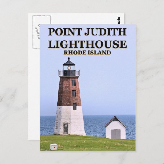 Point Judith Lighthouse, Rhode Island Briefkaart (Voorkant / Achterkant)