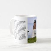 Point Judith Lighthouse, Rhode Island Mok (Voorkant links)