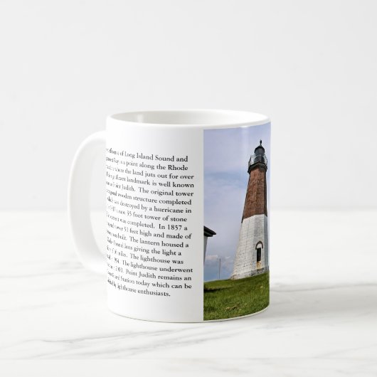 Point Judith Lighthouse, Rhode Island Mok (Voorkant links)