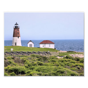 Point Judith Lighthouse, Rhode Island Photo Print Foto Afdruk