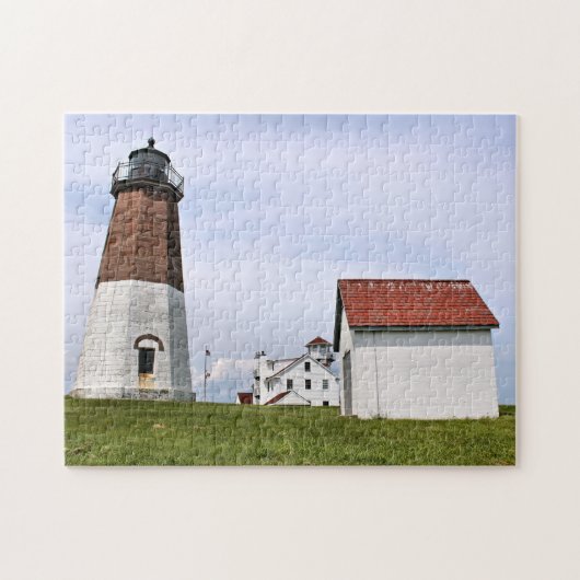 Point Judith Lighthouse, Rhode Island Puzzle Legpuzzel (Horizontaal)