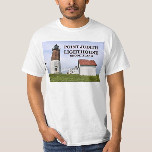Point Judith Lighthouse, Rhode Island T-Shirt (Voorkant)