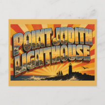 Point Judith Lighthouse RI Granieten Toren Oceaan