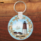 Point Judith Lighthouse sleutelhanger (Voorkant)
