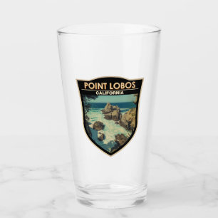 Point Lobos California Travel  Badge Glas
