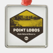 Point Lobos State Natural Reserve California Metalen Ornament (Voorkant)