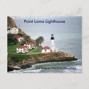 Point Loma Lighthouse / San Diego, Californië Briefkaart